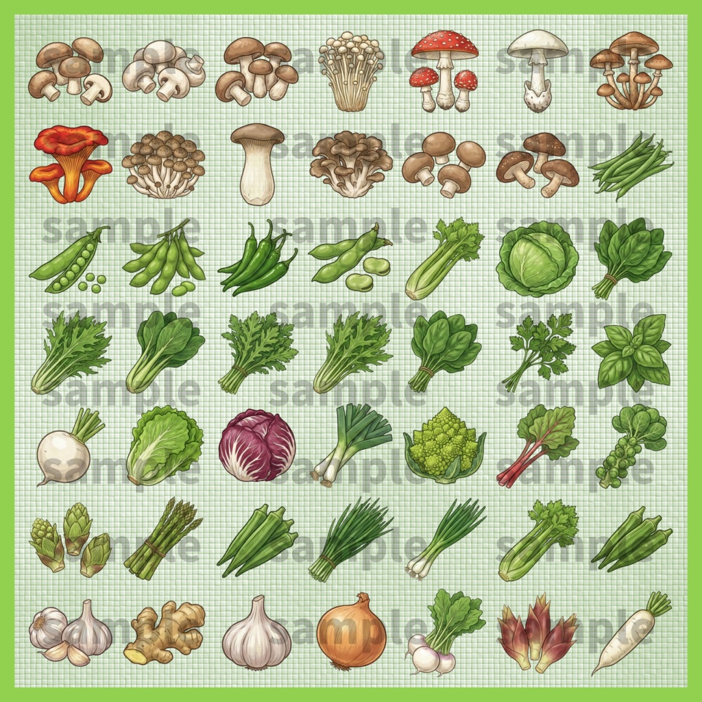 【料理・食材シリーズ】野菜イラスト素材