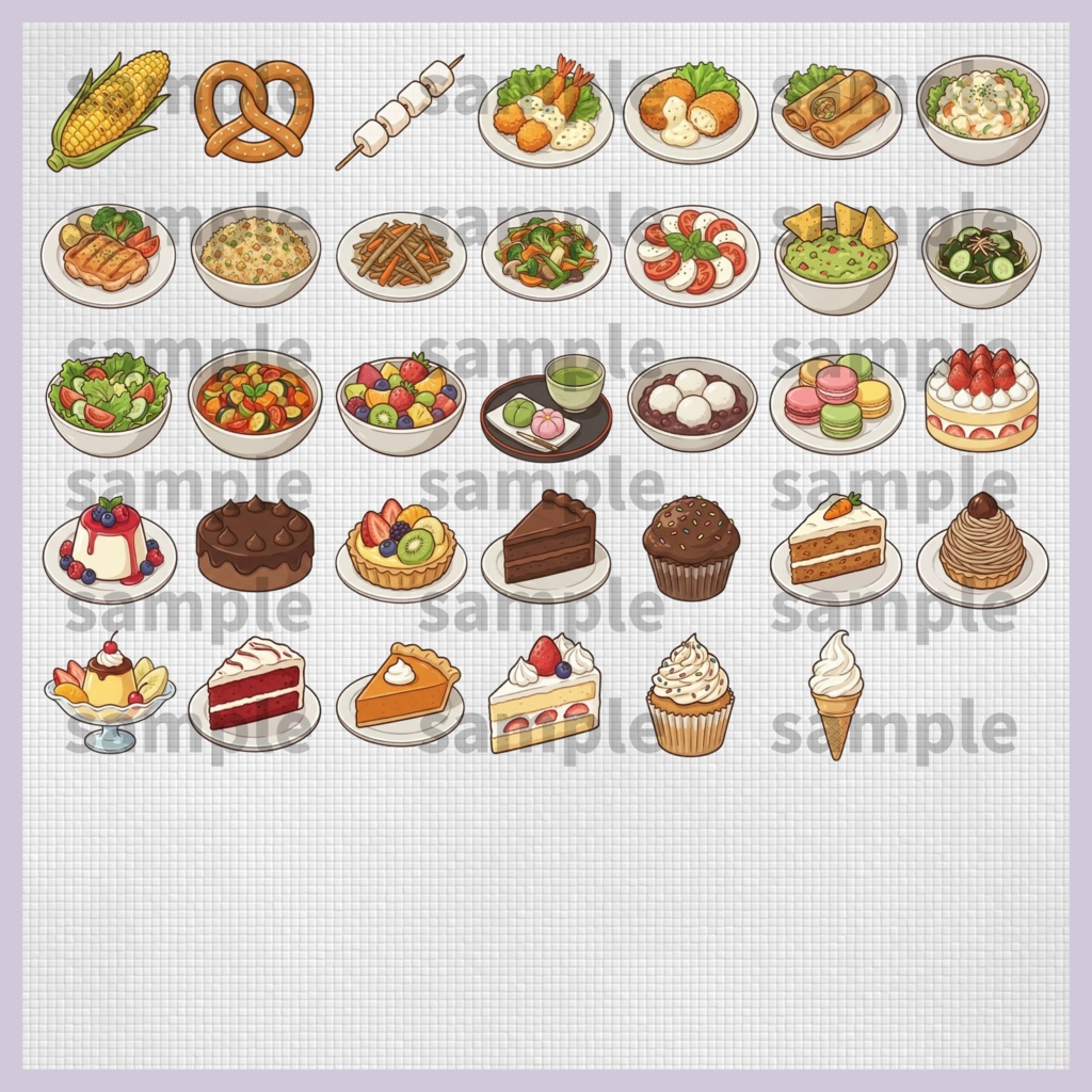 【料理・食材シリーズ】料理イラスト素材