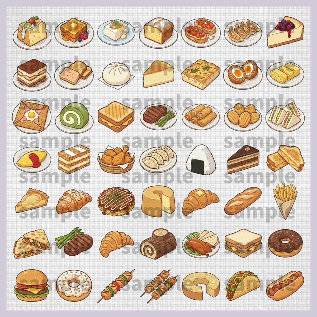 【料理・食材シリーズ】料理イラスト素材