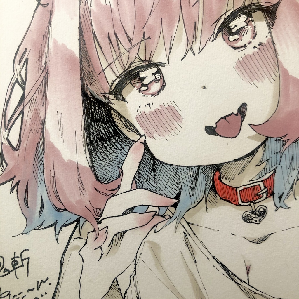 直筆色紙　夢見りあむ