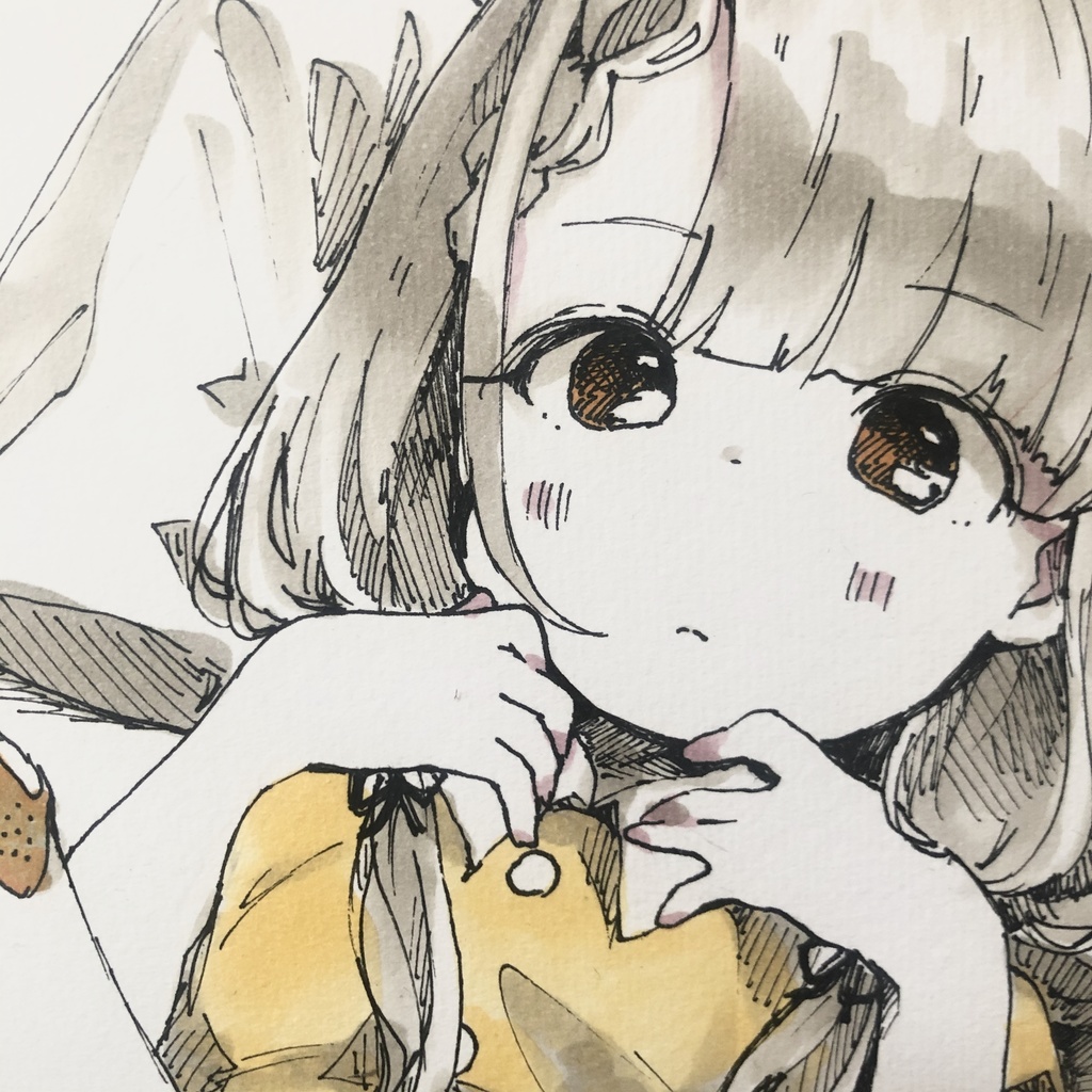 直筆色紙　久川凪