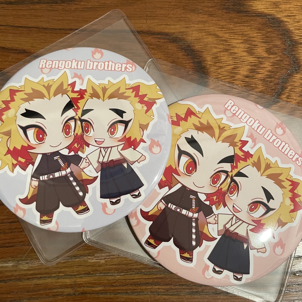 煉獄兄弟ミラー缶バッチ