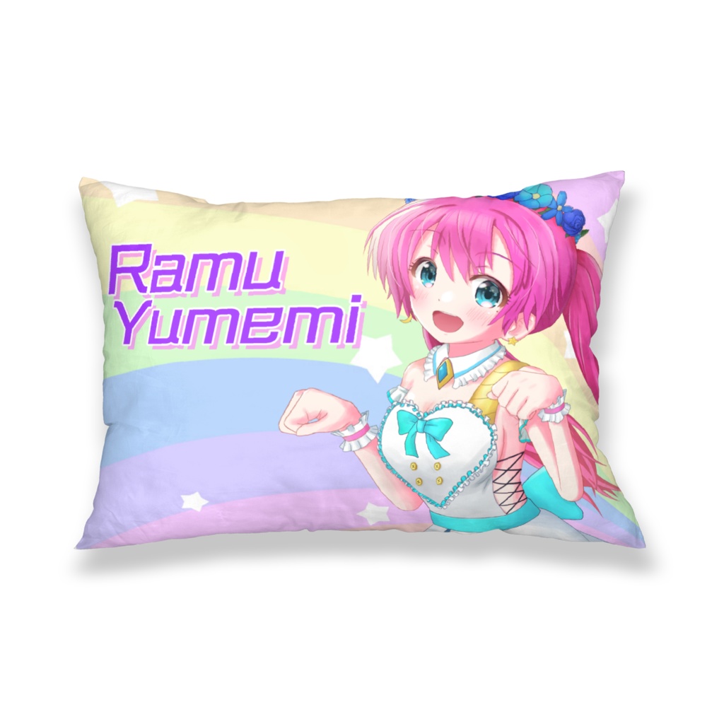 【海外発送可/Overseas shipping OK】枕カバー(虹背景)