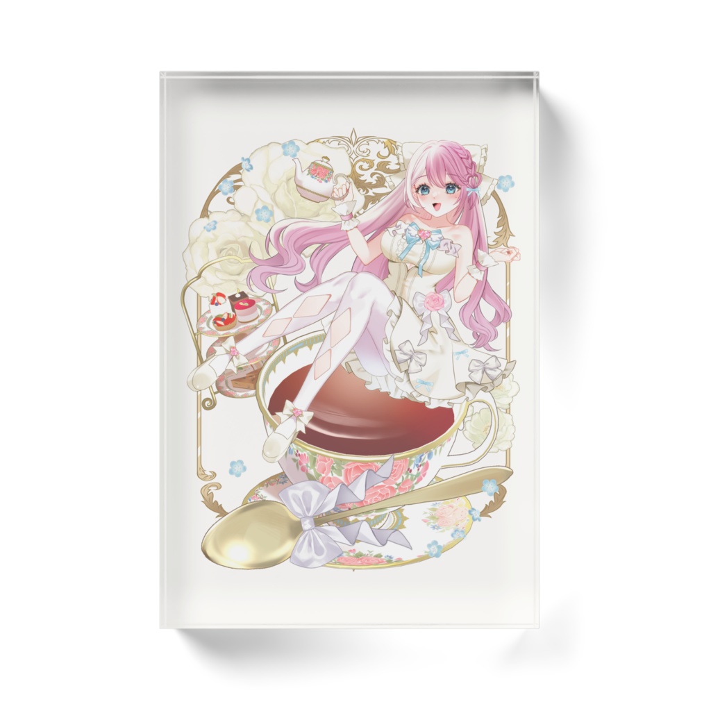 夢見らむ/アクリルブロック(白ドレス)