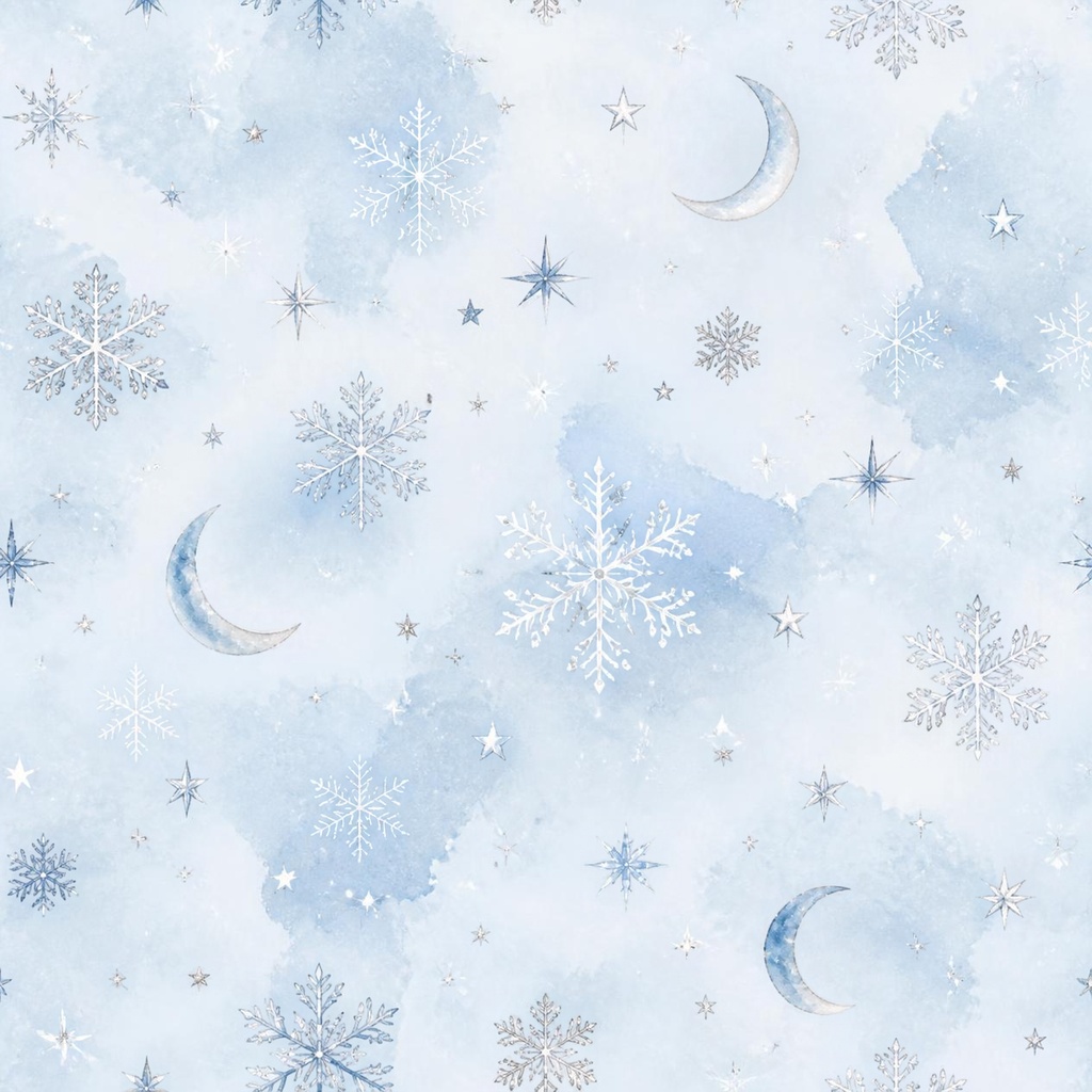 クリスマス デザインペーパー 5種セット|大人かわいい 水彩風 シームレスパターン|2000×2000px