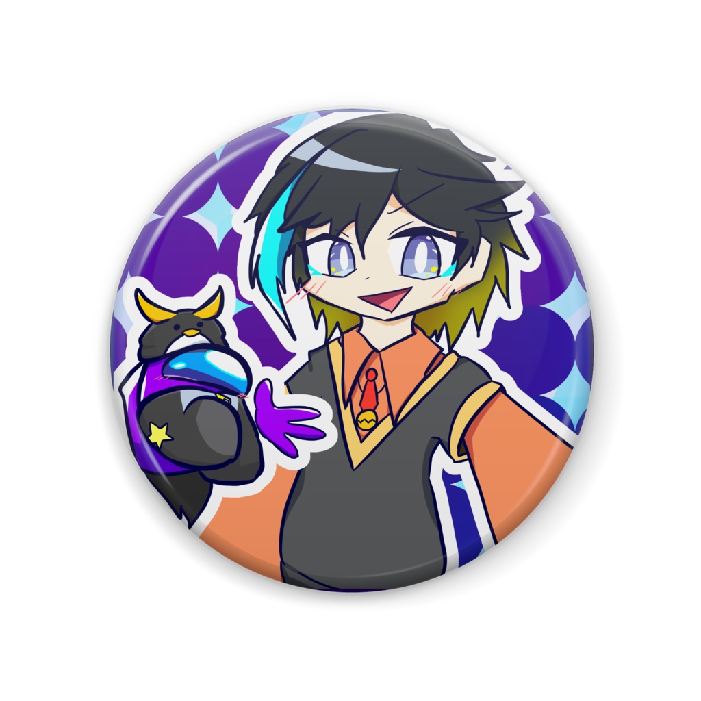 星海ミラ 缶バッジ （Illustrator:ふぇも氏）