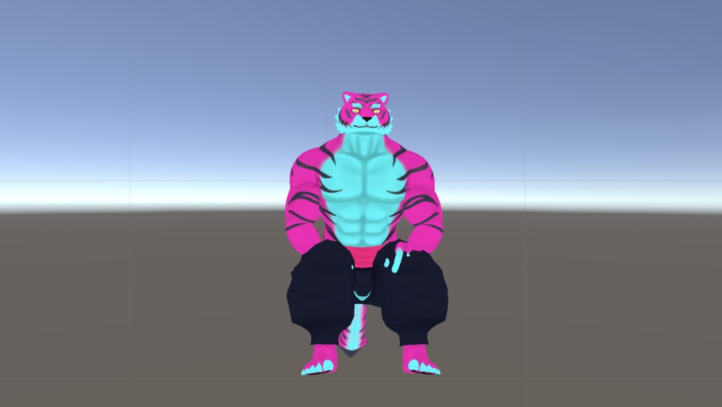 [VRChat Avatar] KFM Tiger Remaster v1.0 (VRCFury / PhysBones) - xarus - 11/11