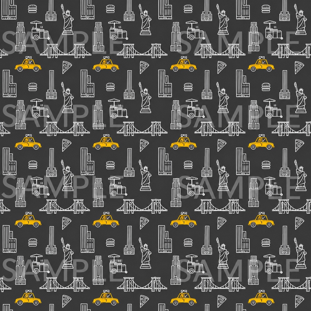 【デジタルペーパー】NYC COLOR ACCENT|シームレスパターン 3色セット|商用利用OK