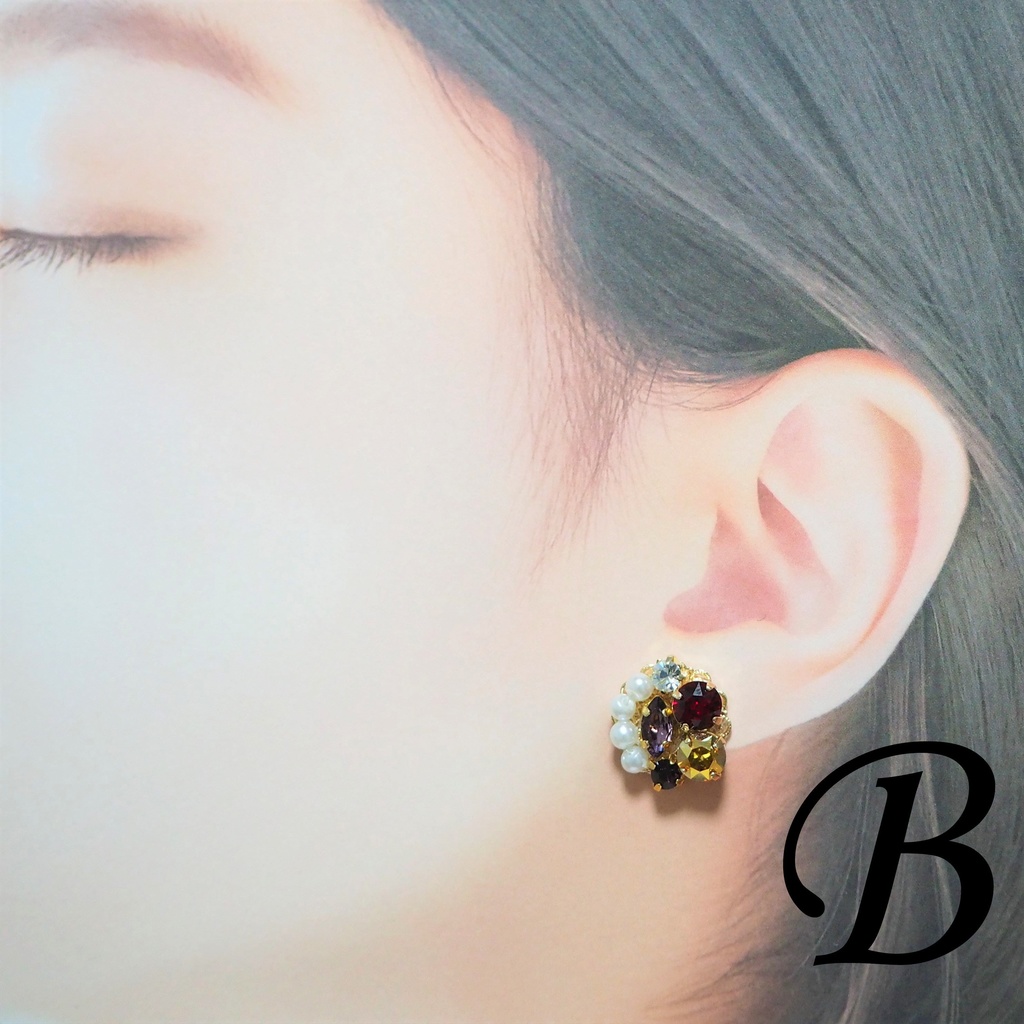 零晃イメージピアス