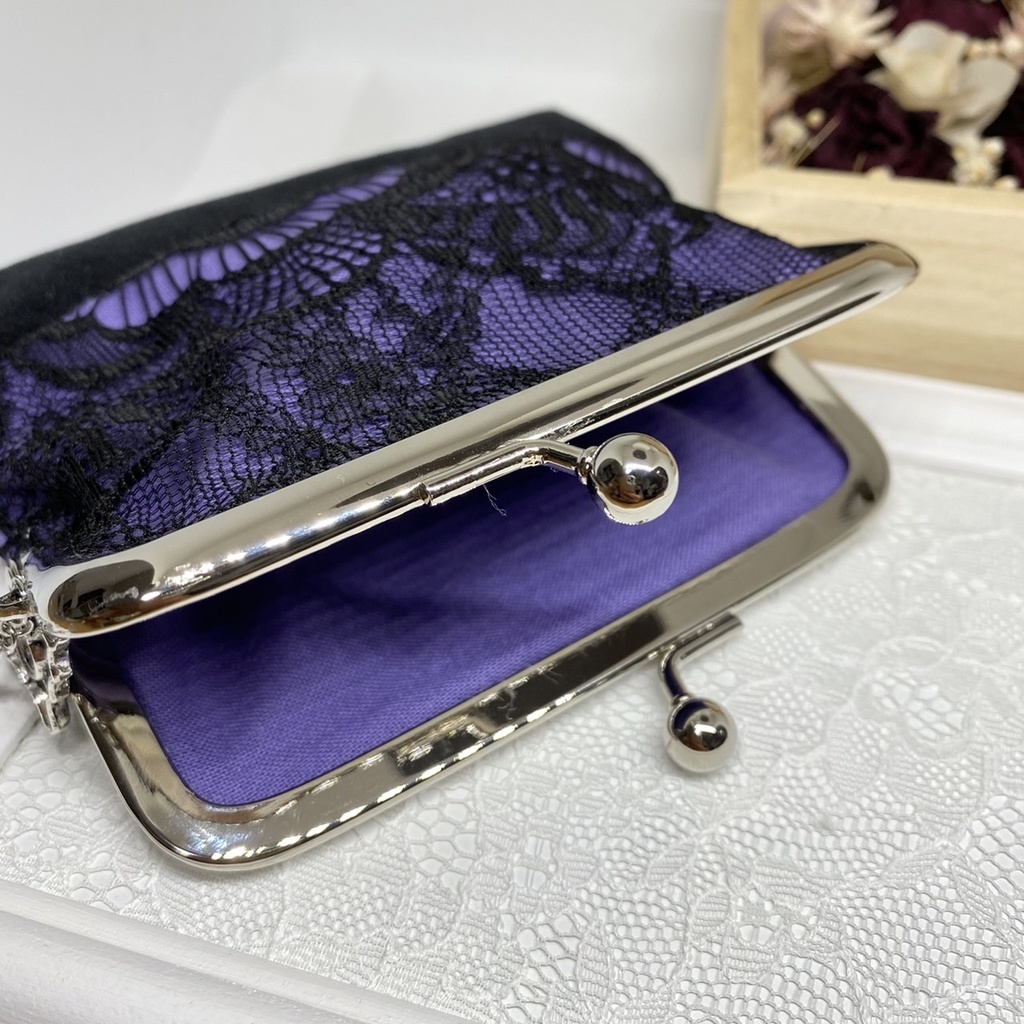 零晃モチーフがま口ポーチ