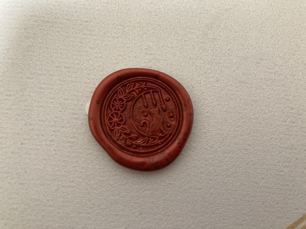 シーリングスタンプシール(猫と月)