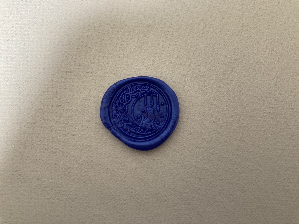 シーリングスタンプシール(猫と月)