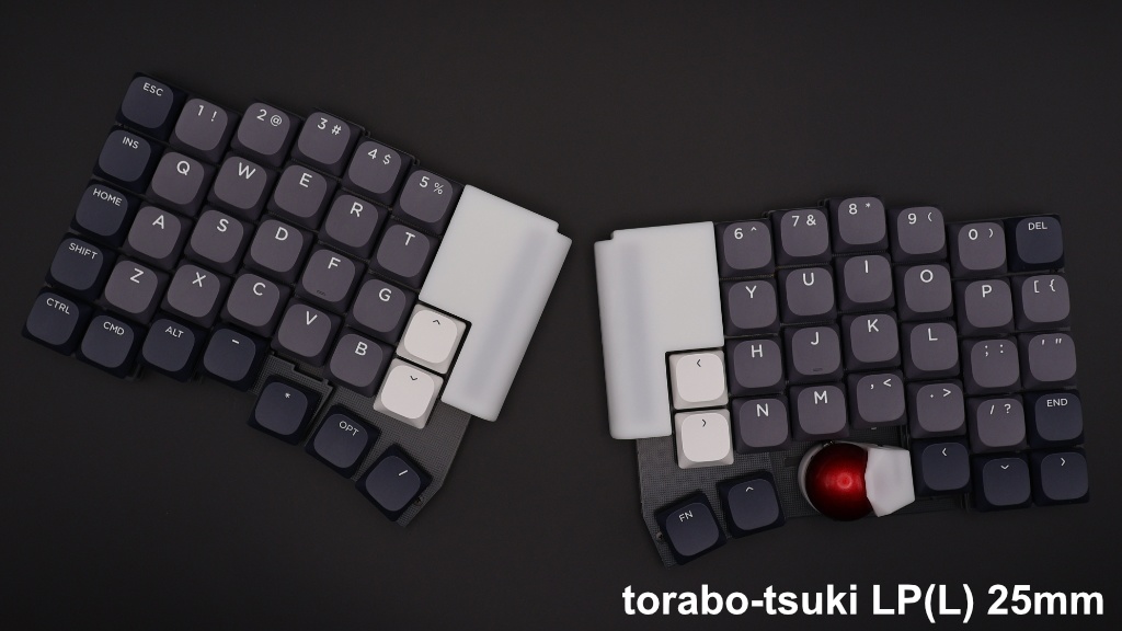 torabo-tsuki LP トラックボール付き無線分割キーボードキット