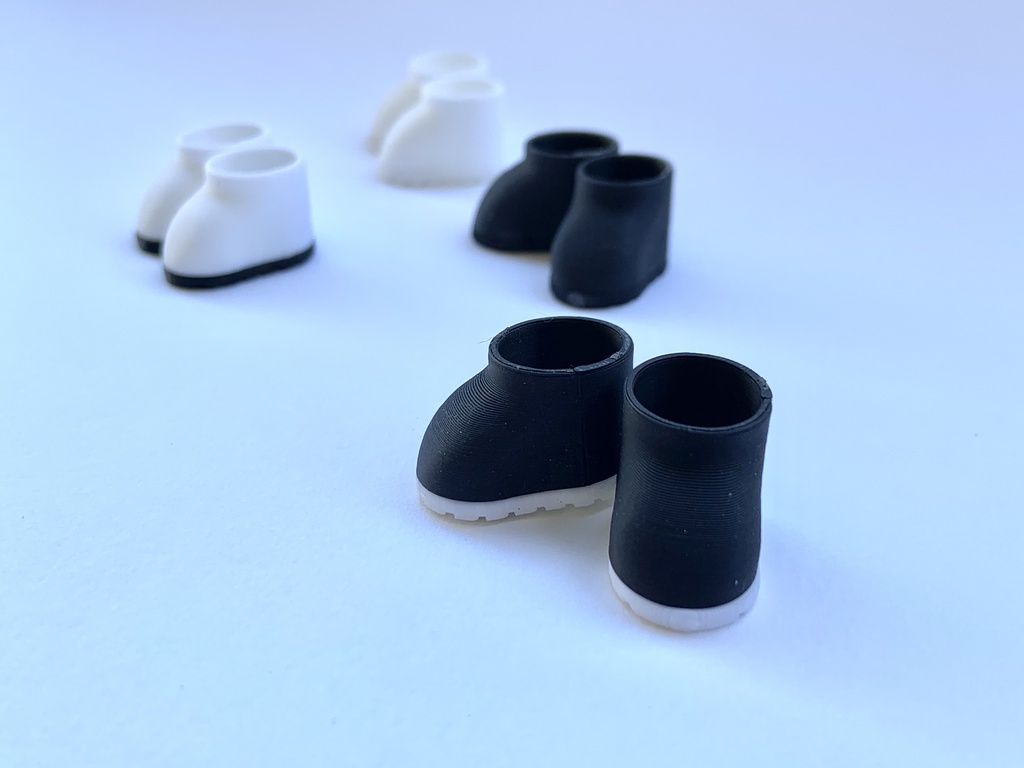 白黒大きめ靴【新サイズ】