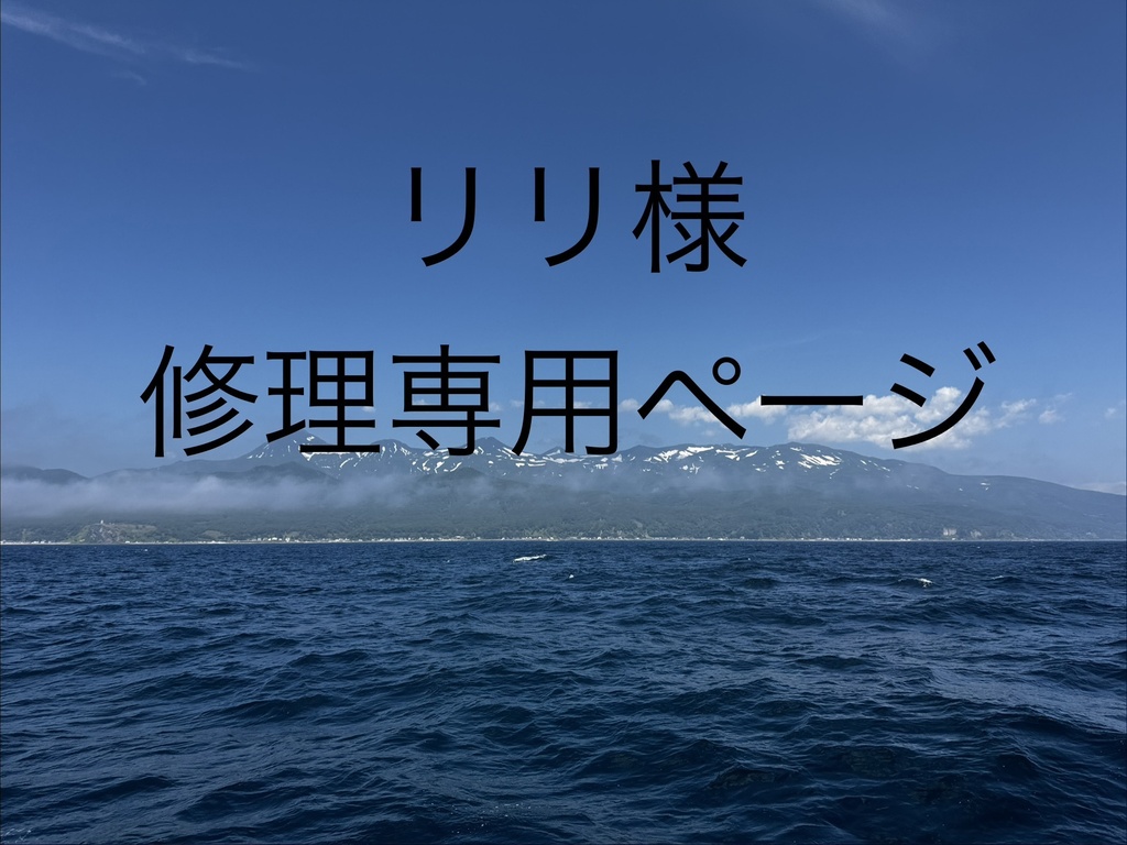 リリ様修理専用ページ