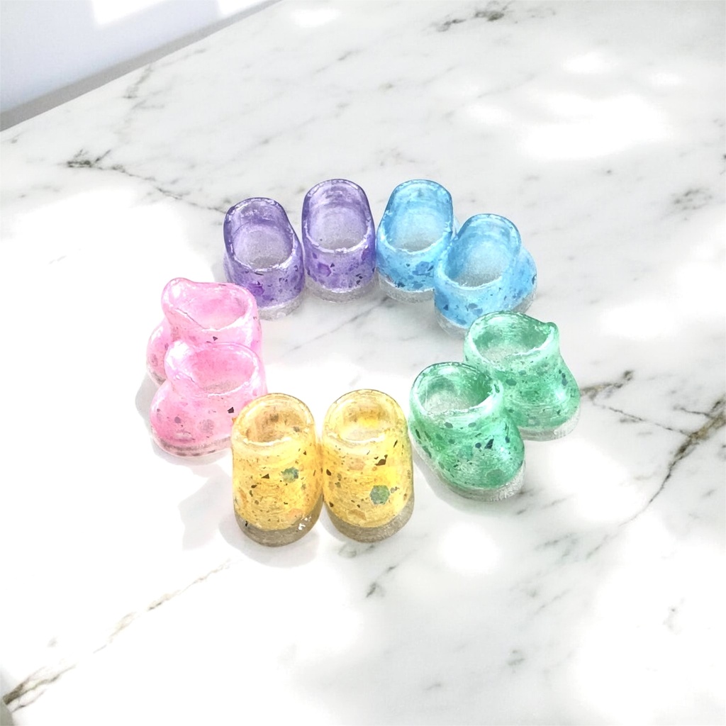 【8-10cm/10-12cm】キラキラ5色お靴【受注生産】