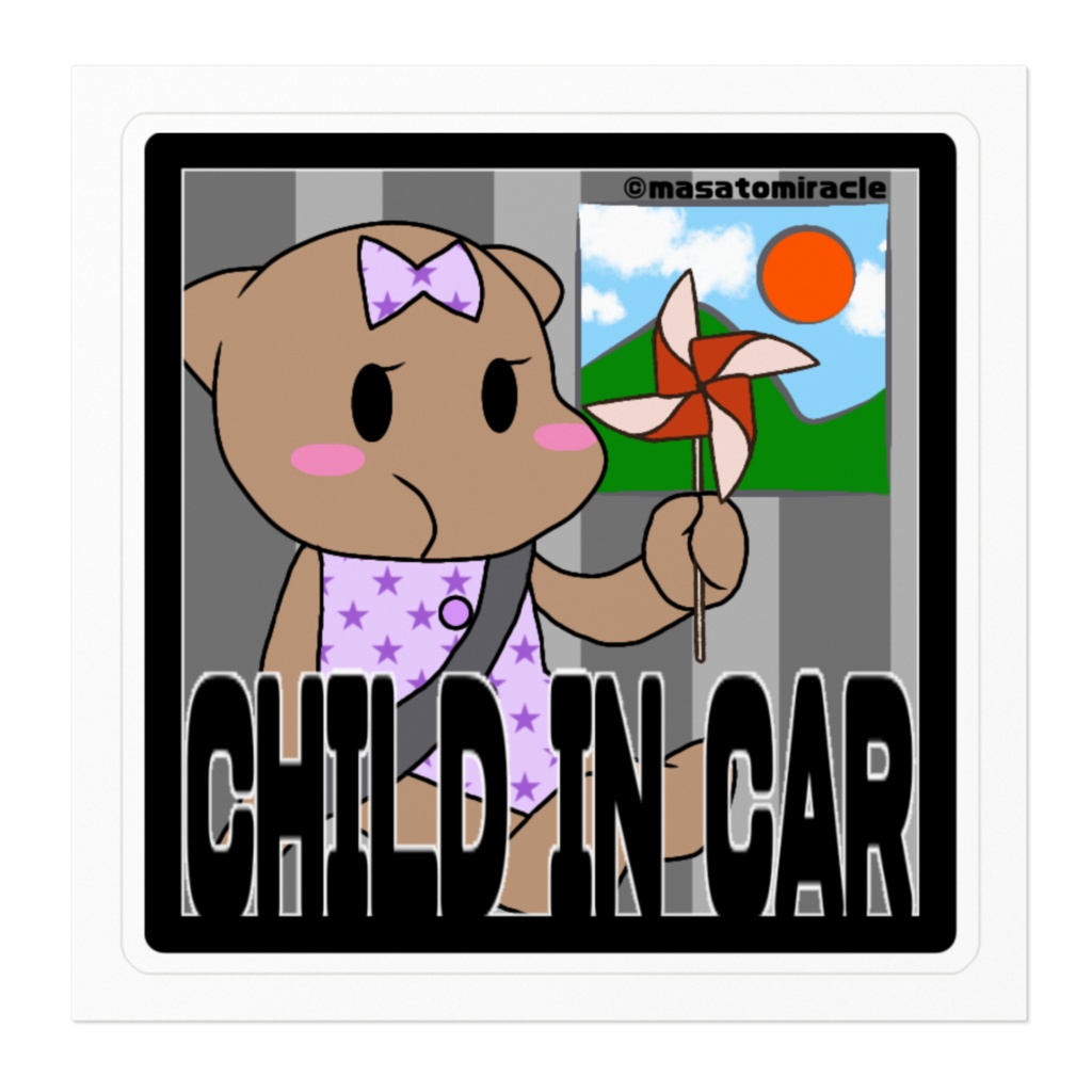 【オリジナル】CHILD IN CAR(チャイルドインカー)ステッカー