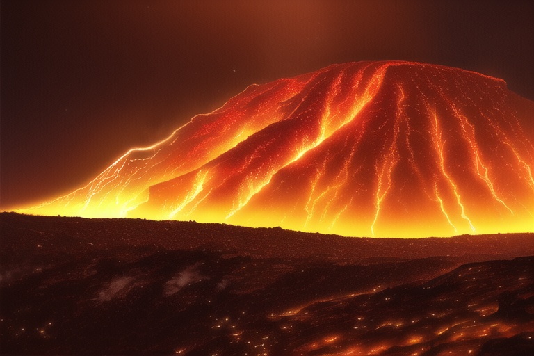 ・背景素材 火山 噴火 溶岩 マグマのイラスト 430枚