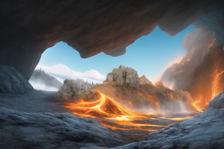 ・背景素材 火山 噴火 溶岩 マグマのイラスト 430枚