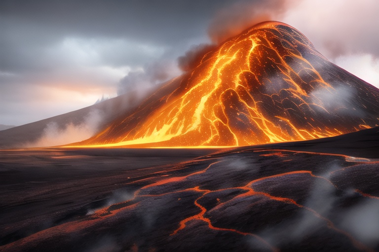 ・背景素材 火山 噴火 溶岩 マグマのイラスト 430枚