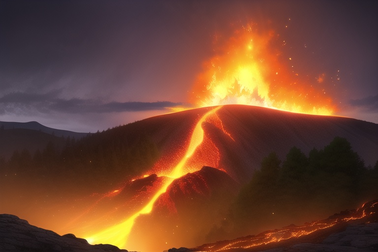・背景素材 火山 噴火 溶岩 マグマのイラスト 430枚
