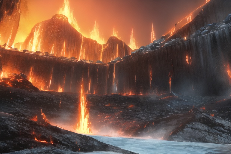 ・背景素材 火山 噴火 溶岩 マグマのイラスト 430枚