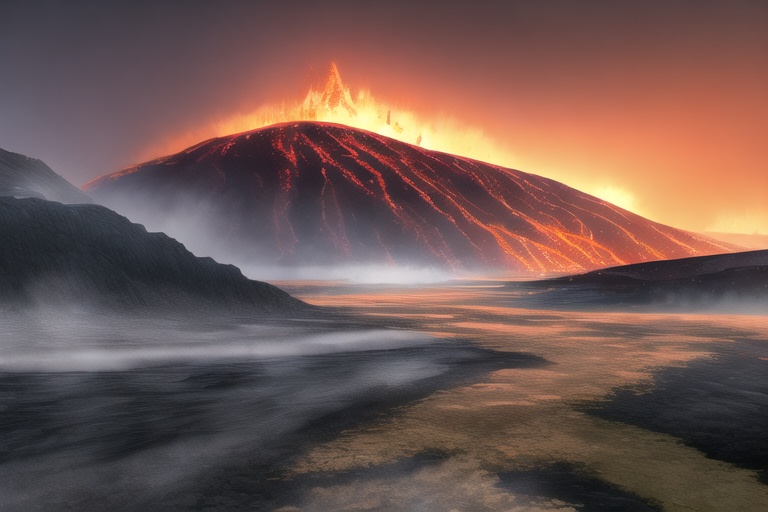 ・背景素材 火山 噴火 溶岩 マグマのイラスト 430枚