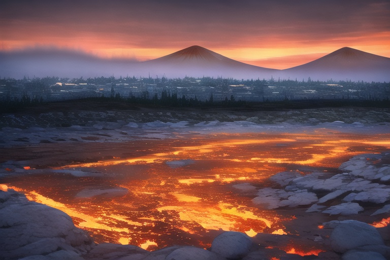 ・背景素材 火山 噴火 溶岩 マグマのイラスト 430枚