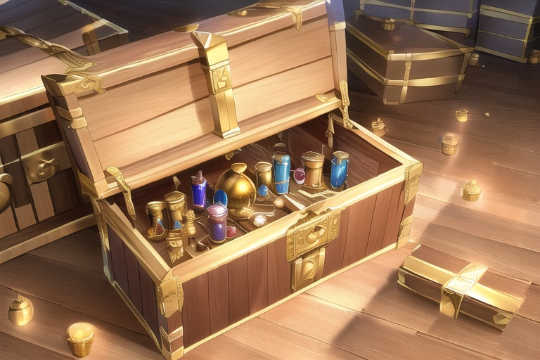 ・背景素材 ダンジョン 洞窟 宝箱( Dungeons_and_caves Treasure Chest)のイラスト 590枚