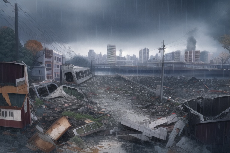 ・背景素材 破壊された都市【Vol.3】~廃墟、ゴーストタウンのイラスト 1000枚