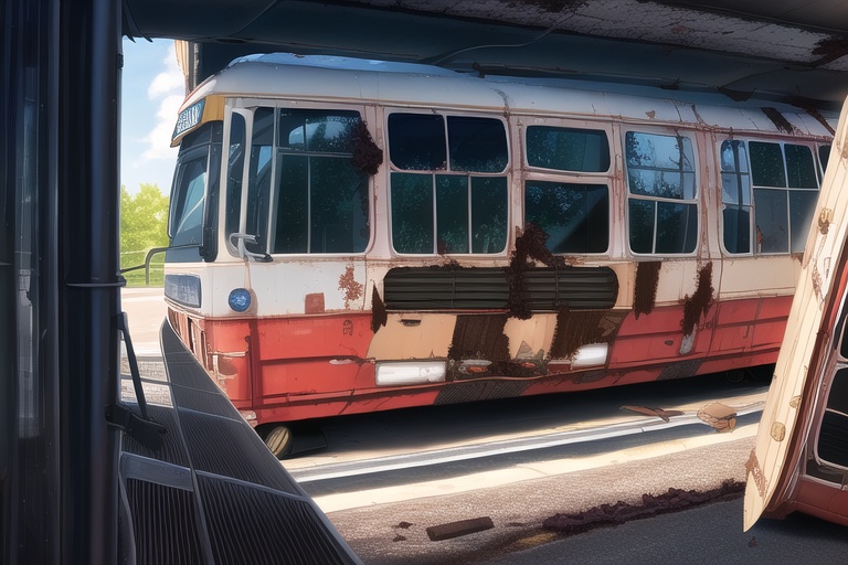 ・背景素材 破壊された都市【Vol.3】~廃墟、ゴーストタウンのイラスト 1000枚