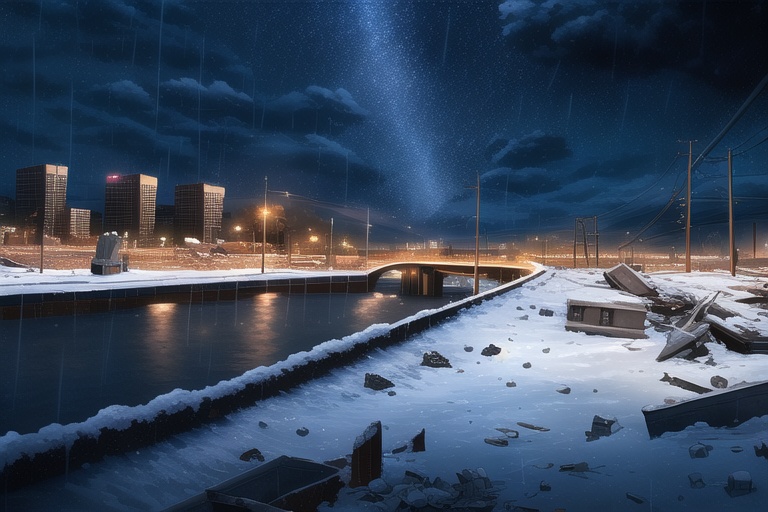 ・背景素材 破壊された都市【Vol.3】~廃墟、ゴーストタウンのイラスト 1000枚