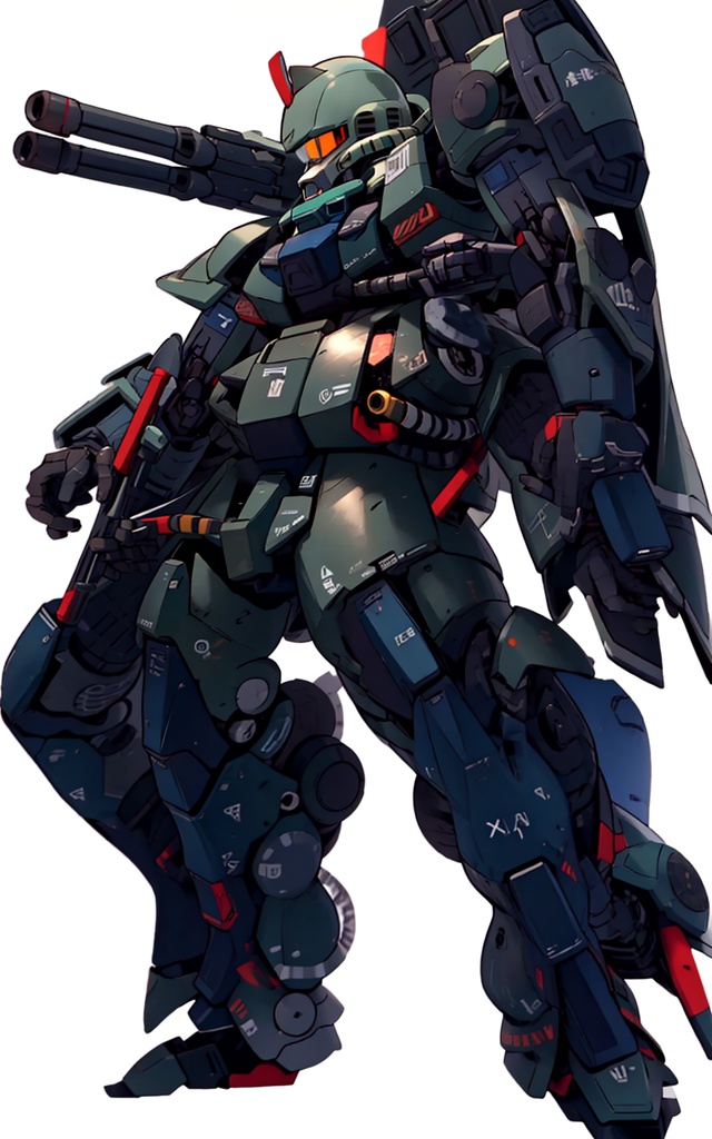 Stable Diffusion 技術検証 10 ザク モビルスーツ pixelart