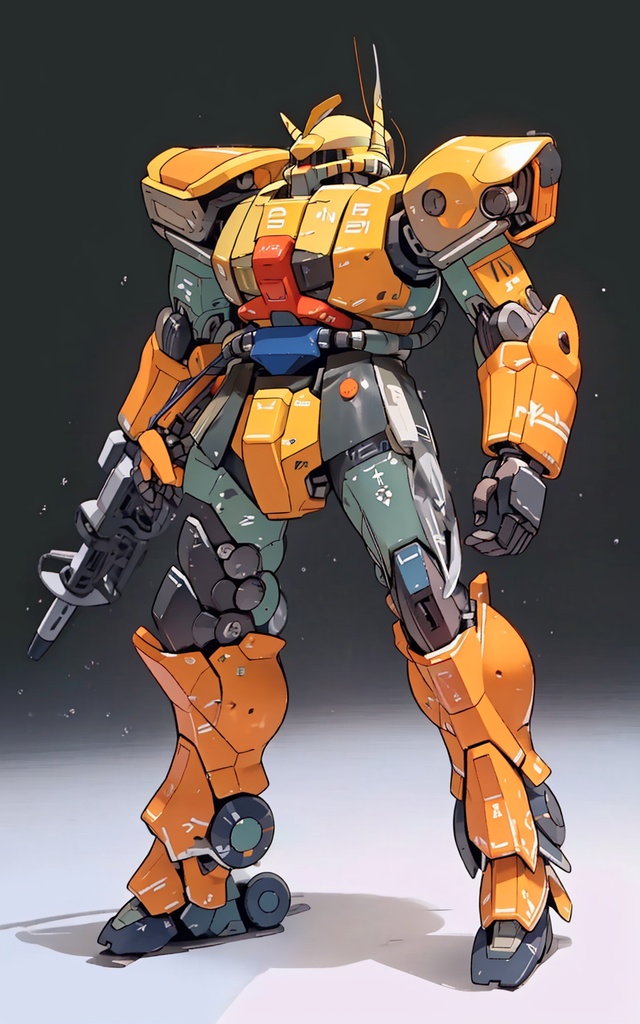 Stable Diffusion 技術検証 10 ザク モビルスーツ pixelart