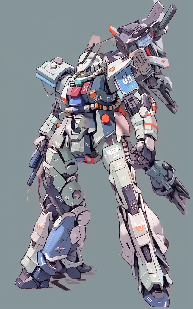 Stable Diffusion 技術検証 10 ザク モビルスーツ pixelart