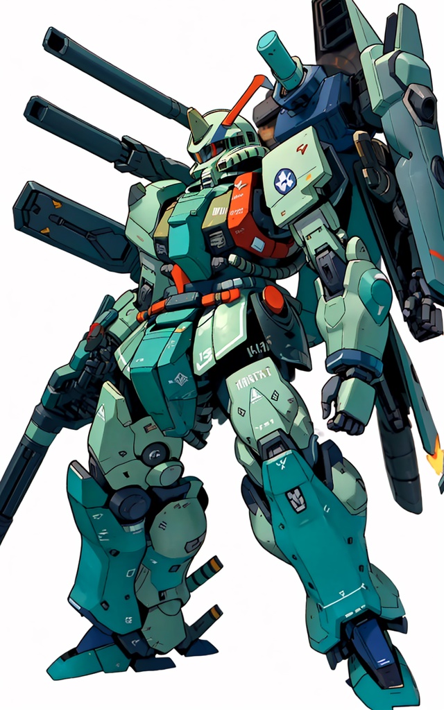 Stable Diffusion 技術検証 10 ザク モビルスーツ pixelart