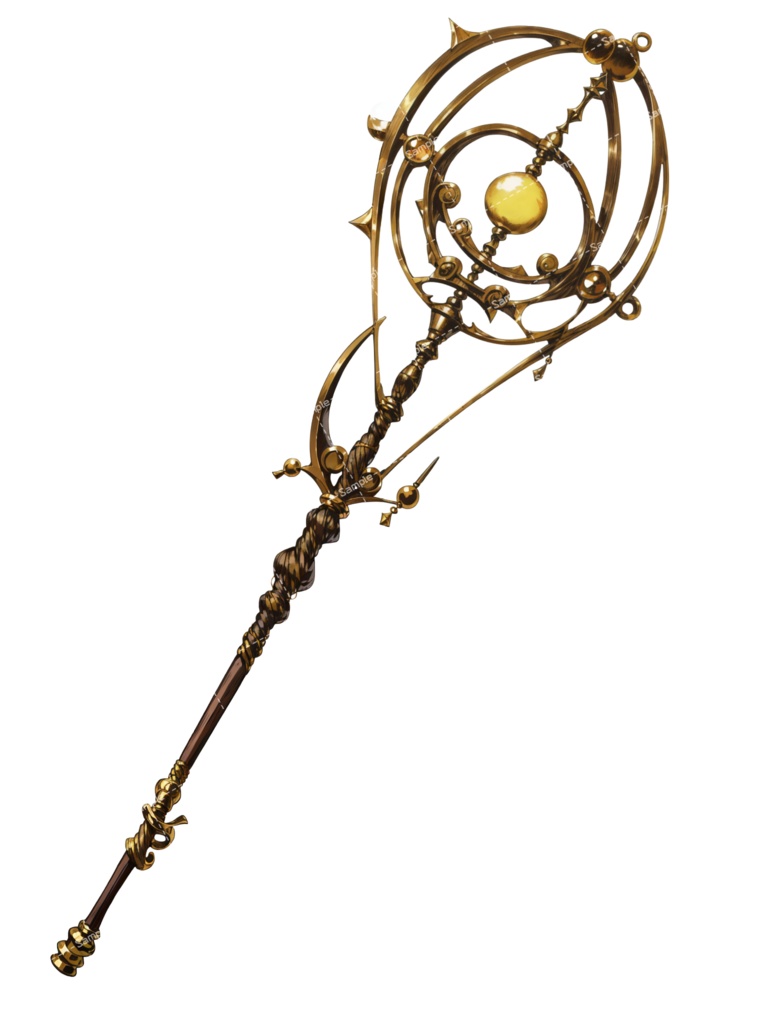 【デザイン資料集】魔法の杖・魔法のステッキ デザインコレクション