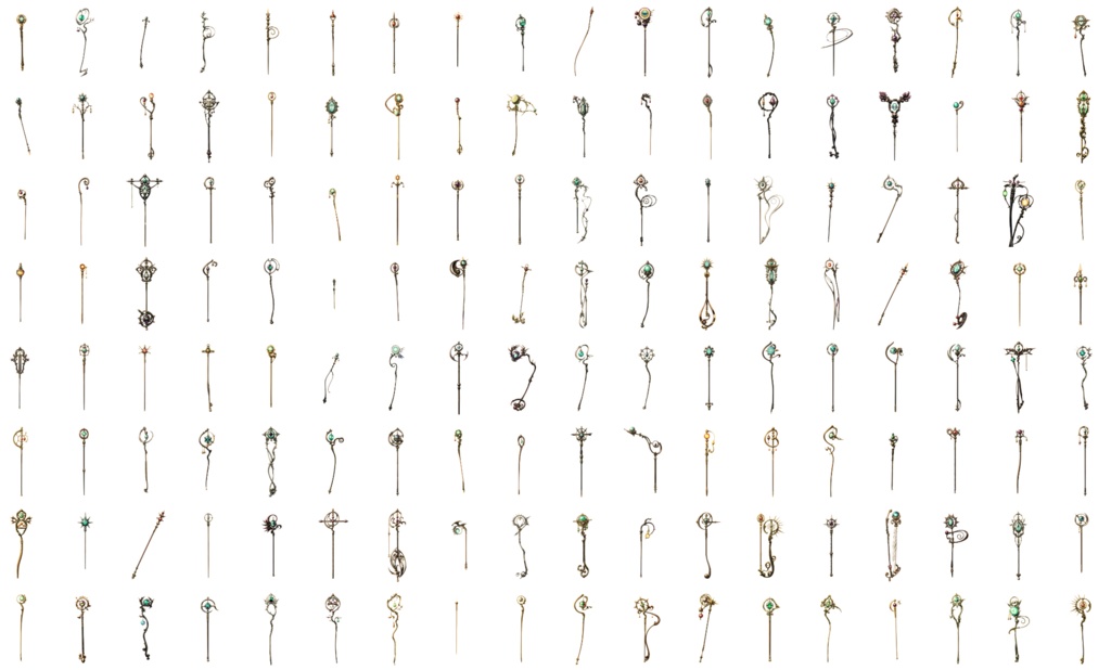 【デザイン資料集】魔法の杖・魔法のステッキ デザインコレクション