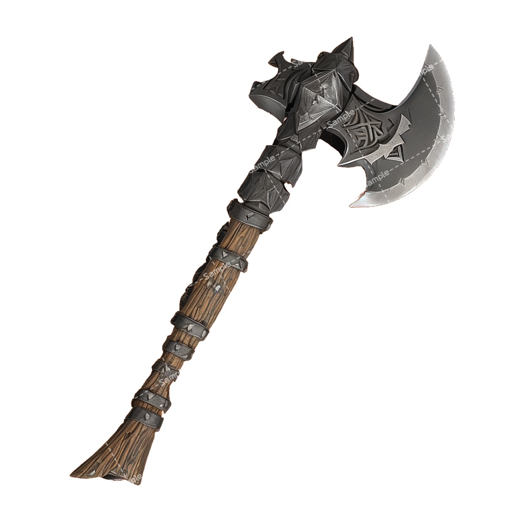 【デザイン資料集】 斧/バトルアックス デザインコレクション