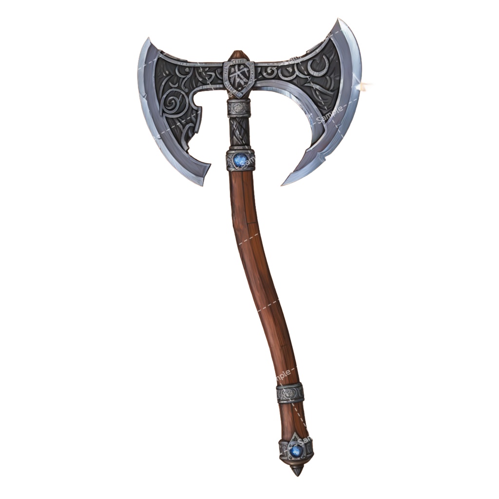 【デザイン資料集】 斧/バトルアックス デザインコレクション