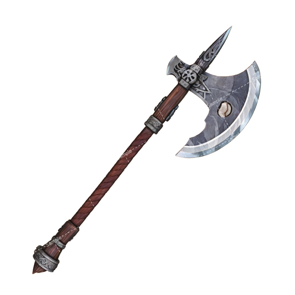 【デザイン資料集】 斧/バトルアックス デザインコレクション