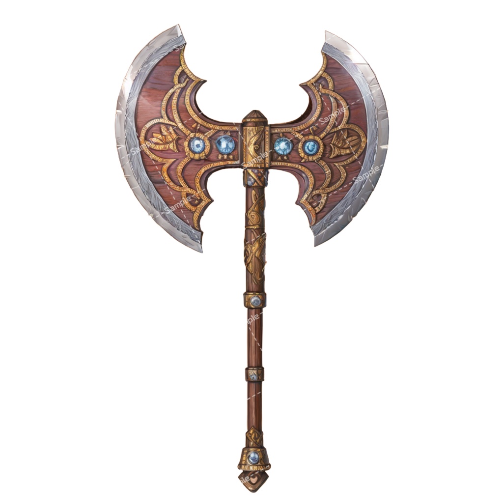 【デザイン資料集】 斧/バトルアックス デザインコレクション