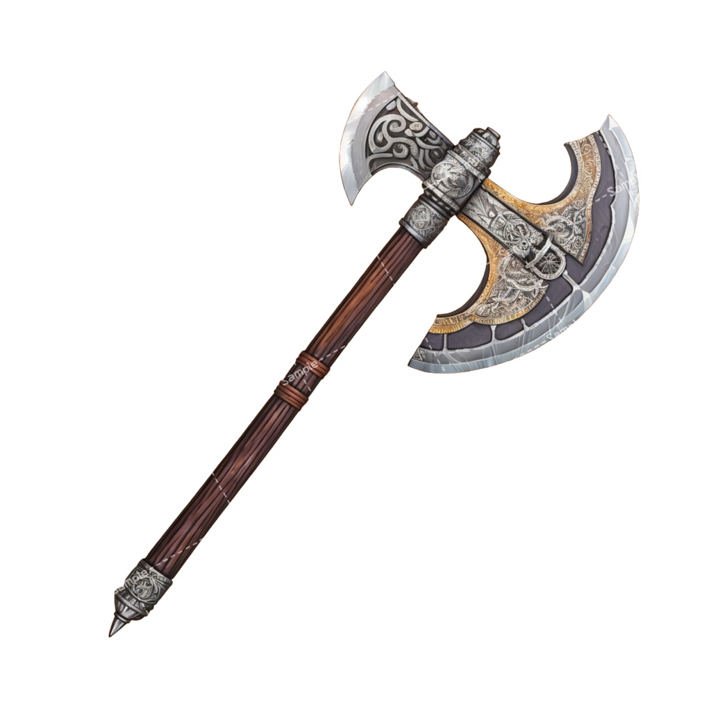 【デザイン資料集】 斧/バトルアックス デザインコレクション