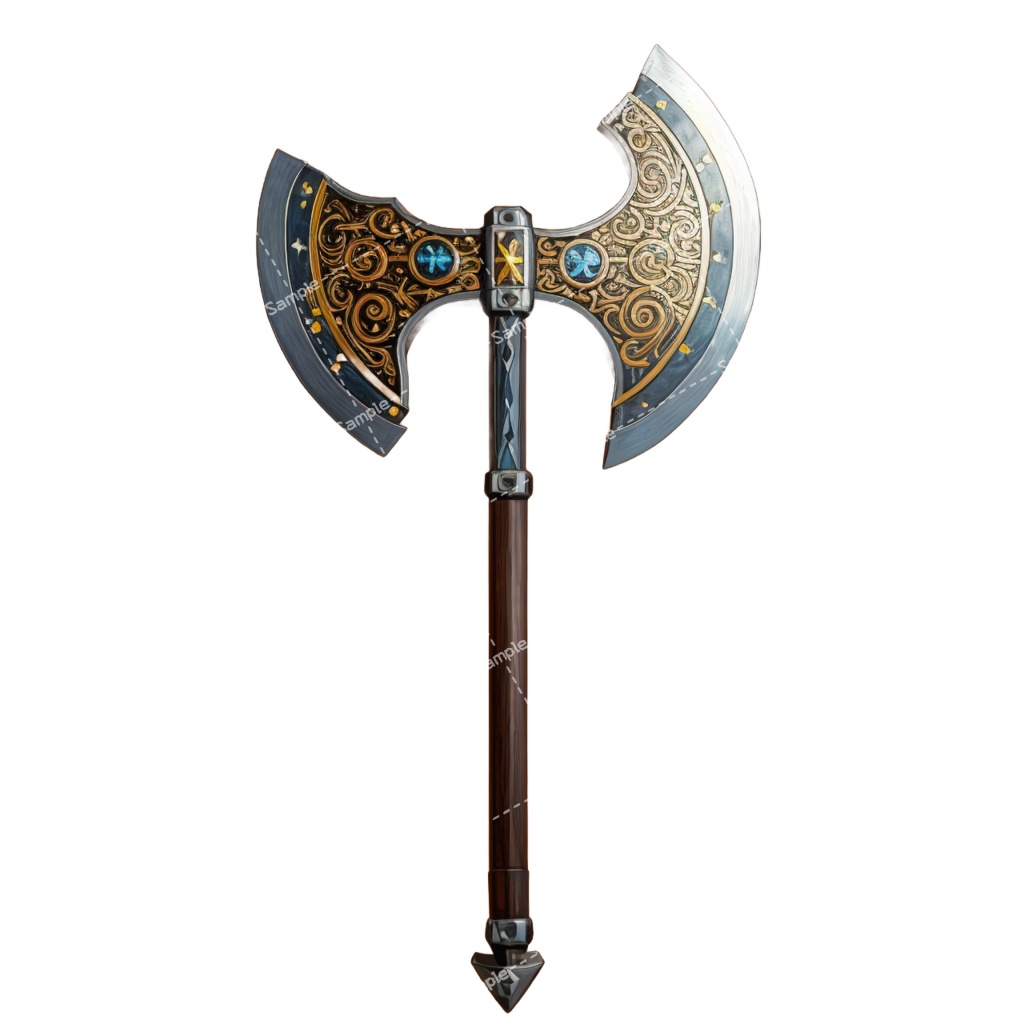 【デザイン資料集】 斧/バトルアックス デザインコレクション