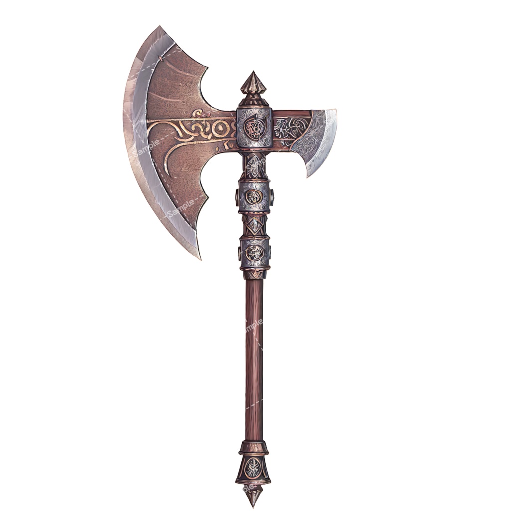 【デザイン資料集】 斧/バトルアックス デザインコレクション