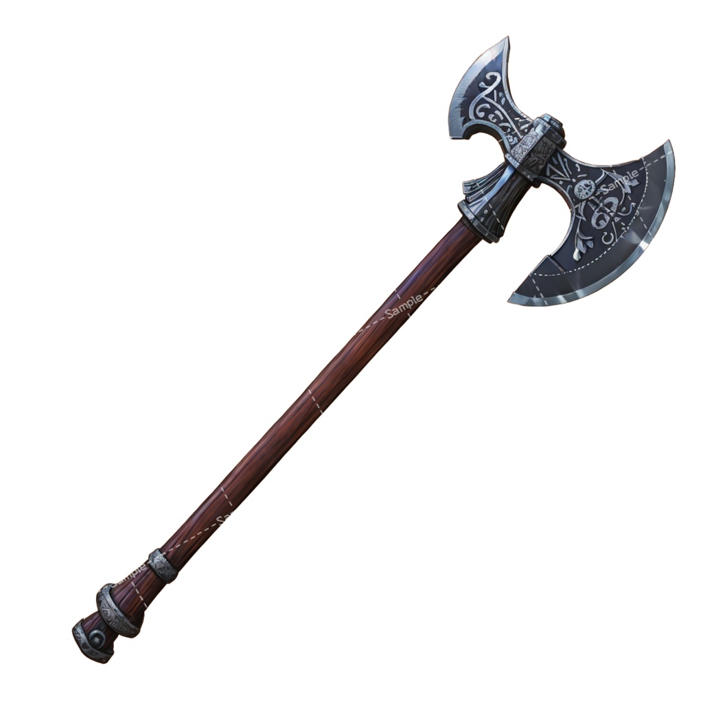 【デザイン資料集】 斧/バトルアックス デザインコレクション