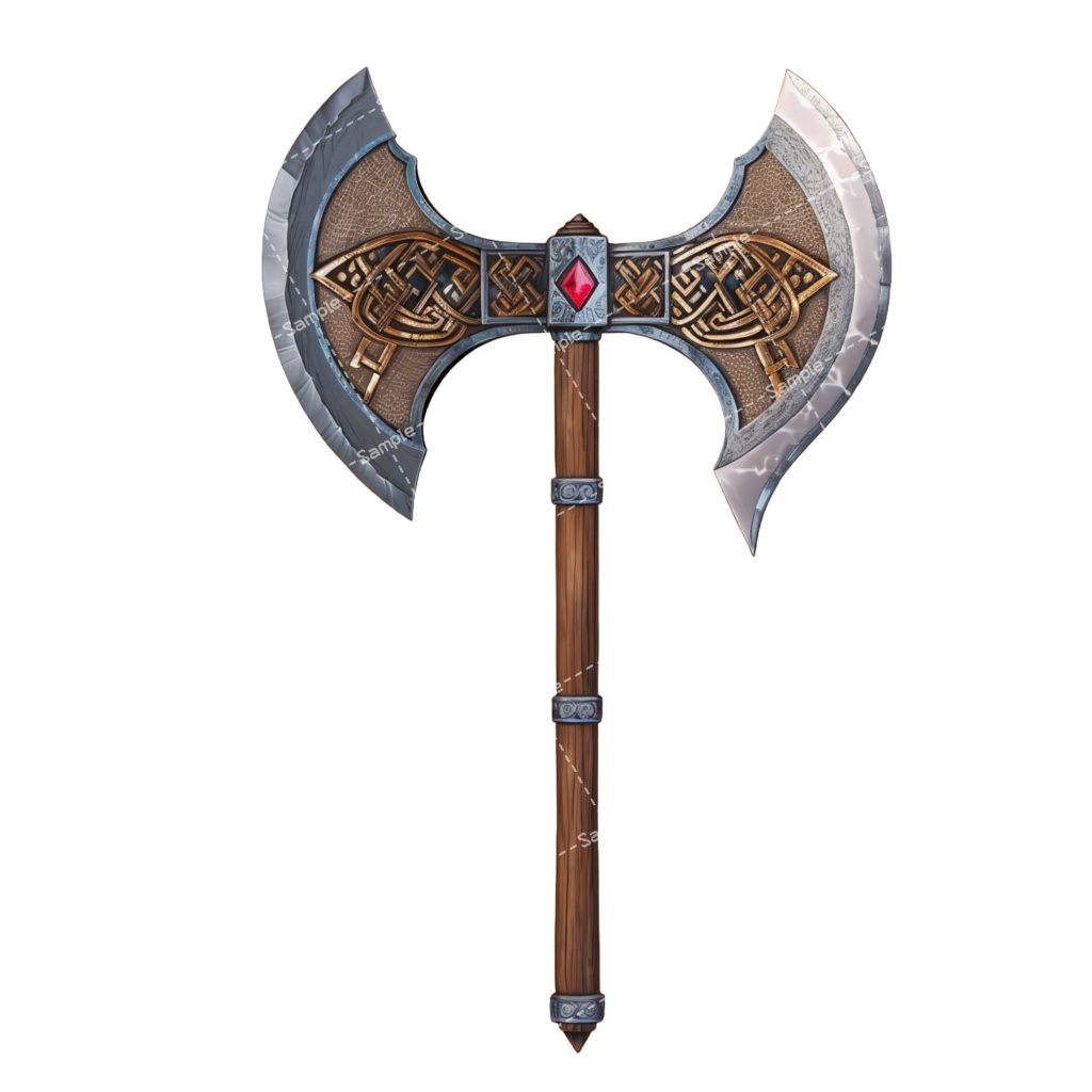 【デザイン資料集】 斧/バトルアックス デザインコレクション