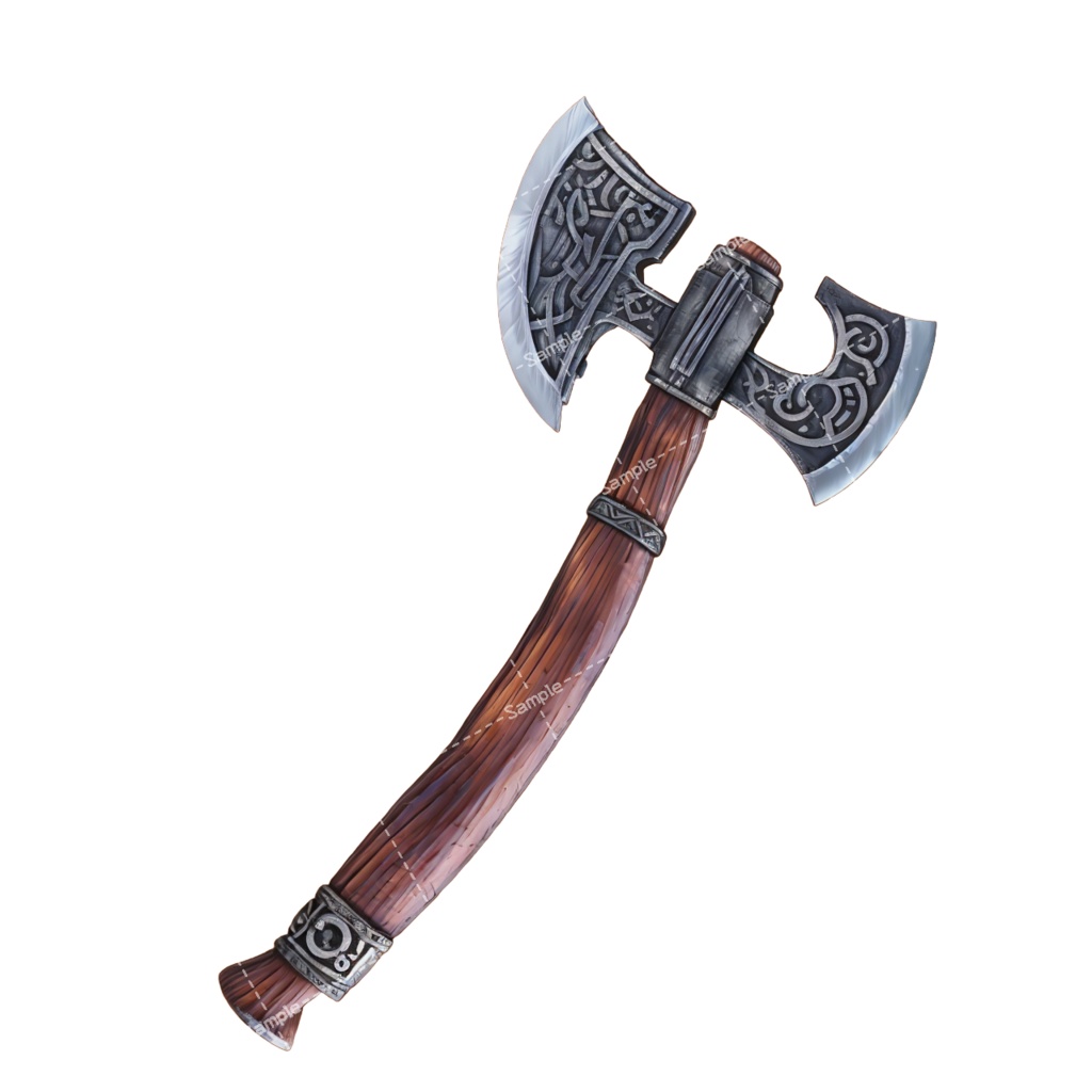 【デザイン資料集】 斧/バトルアックス デザインコレクション