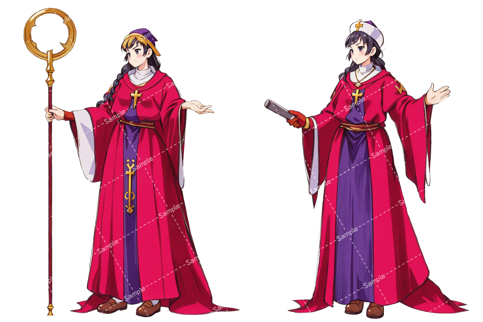 【デザイン資料集】 神官 Priest デザインコレクション [A] - wasabi-vaio - BOOTH
