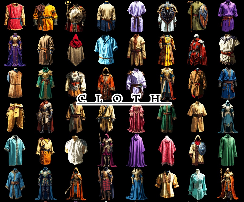 【デザイン資料集】武器・防具 ver1 デザインコレクション